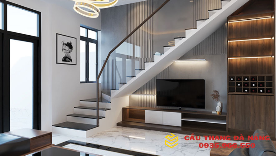 Một số mẫu cầu thang gỗ kính luôn đi đầu xu hướng của mọi thời đại