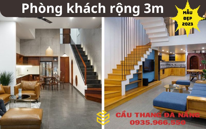 Top các mẫu cầu thang  cho cầu thang nhà hẹp 3m hot nhất hiện nay