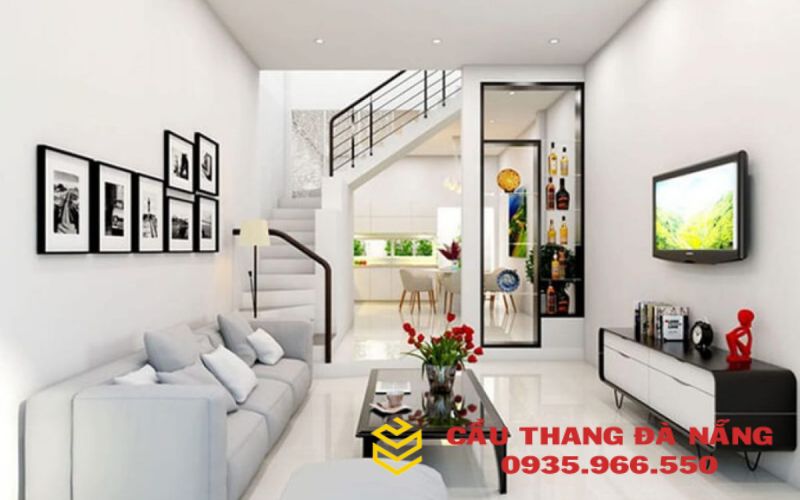 Top 20 mẫu cầu thang nhà ống 5m đang được ưa chuộng hiện nay