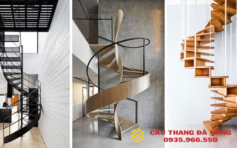 Mẫu cầu thang xoắn gây ấn tượng ngay lần nhìn đầu tiên