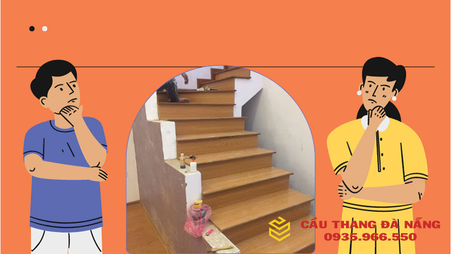 Có nên sử dụng gỗ công nghiệp để làm mặt bậc cầu thang không