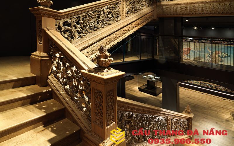 Những mẫu tay vịn cầu thang gỗ vuông đẹp hiện đại đón đầu xu hướng hiện nay