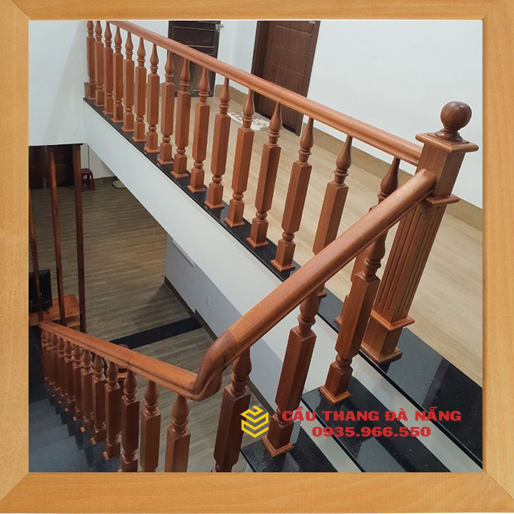 mẫu cầu thang gỗ đẹp