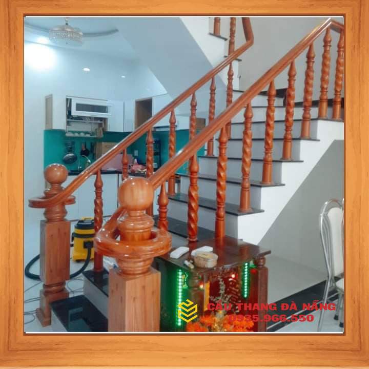 mẫu cầu thang gỗ đẹp