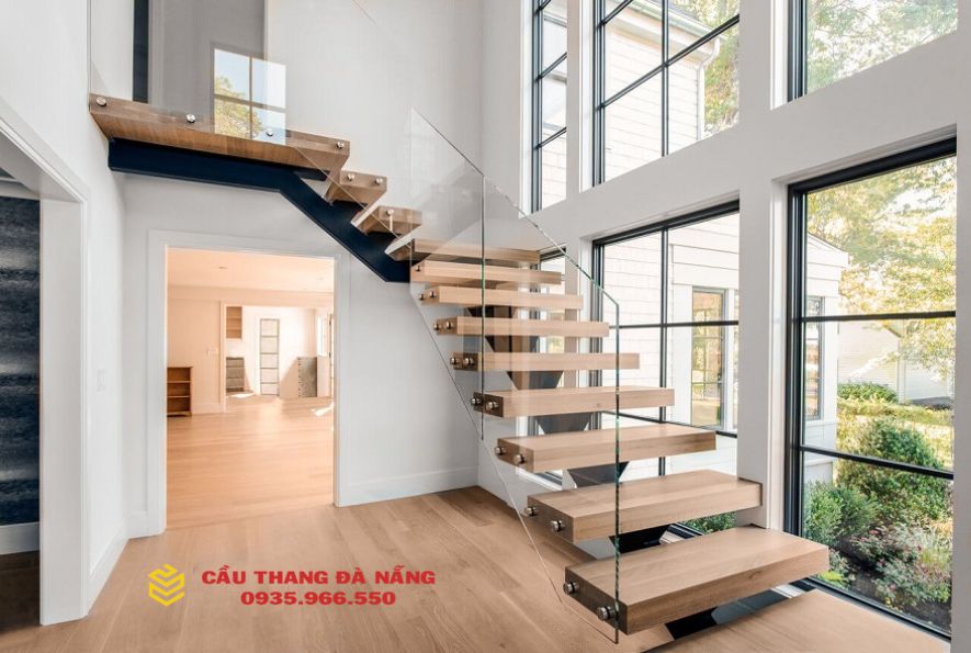 Top 15+ Mẫu cầu thang gác lửng bằng gỗ độc đáo, tối ưu chi phí 2023