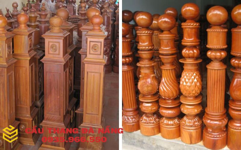 Trụ vuông và trụ tròn được thiết kế vô cùng tinh xảo 